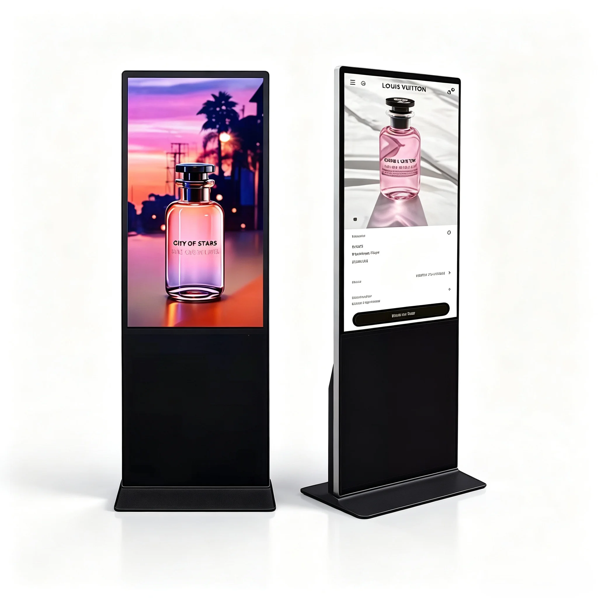43-65 Inch Floor Standing IR Touch Digital Signage Amlogic Chip 4G+16G Storage Indoor Commercial Advertising Equipment
