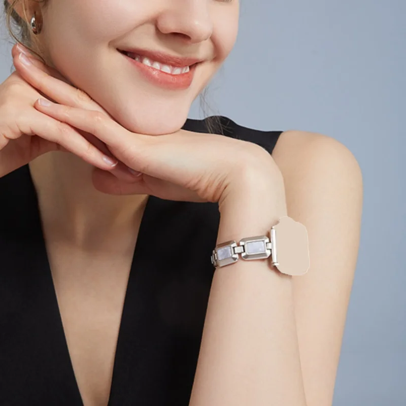 Für Apple Watch Glänzendes Armband, geeignet für Größen 38-49mm, kompatibel mit AppleWatch S11-1 SE Ultra Serie (Uhr nicht enthalten).