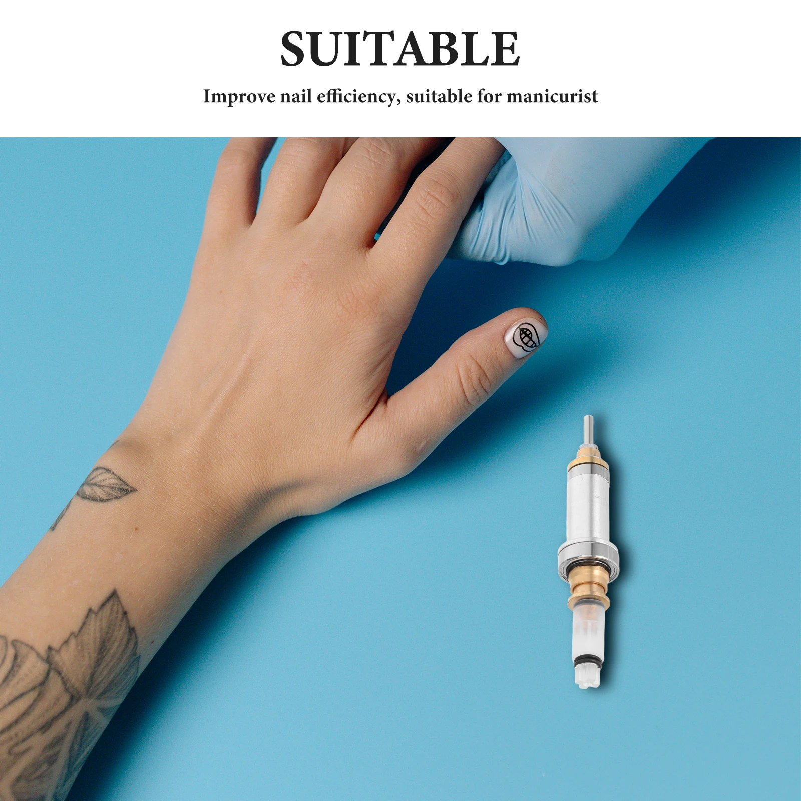 人間工学に基づいたネイルドリルハンドピース、マニキュアとペディキュア用の完全セット、傷つきにくいスピンドル、高性能電動ネイル