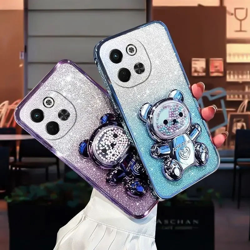 

Case For Tecno Spark 30 30C 4G/5G neo 6 Magnetic Holder Stars Sequins Full Cover For Tecno Pova Neo 6 5G 30 C Spark Soft Shell