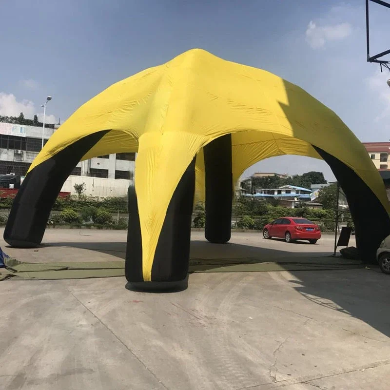 Barraca inflável de 10m de diâmetro, barracas infláveis penumaticas, festa inflável de pano de cobertura multicolorida