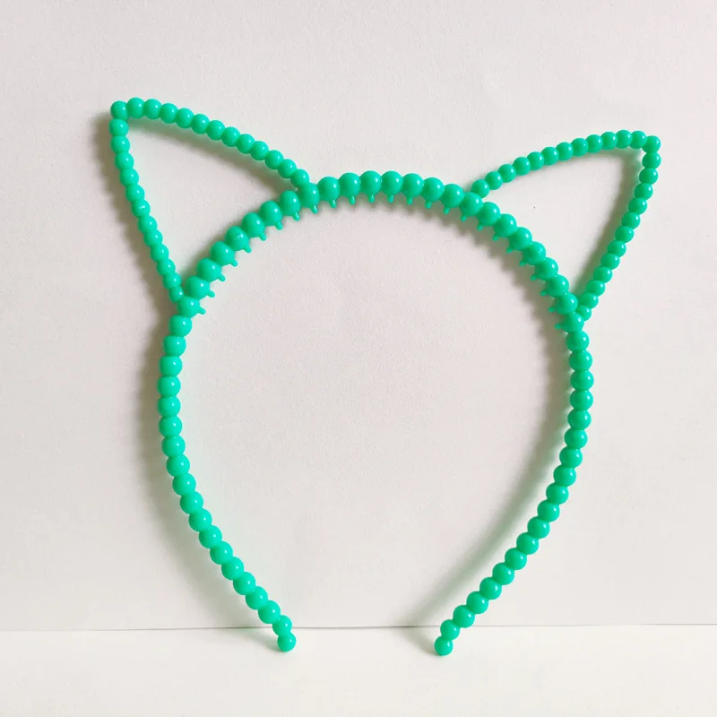 Cute Pearl Cat Ear Headband European Hair Accessories Party Gifts Children\'s Birthday Headband Children\'s Birthday Headband