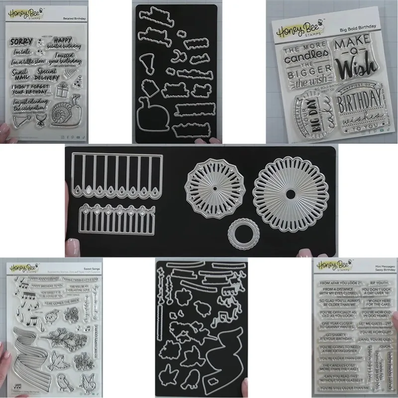 Many different cups and cream toppings Metal Cutting Die And Stamps Stencil Scrap booking Background DIY Decoration Craft Emboss