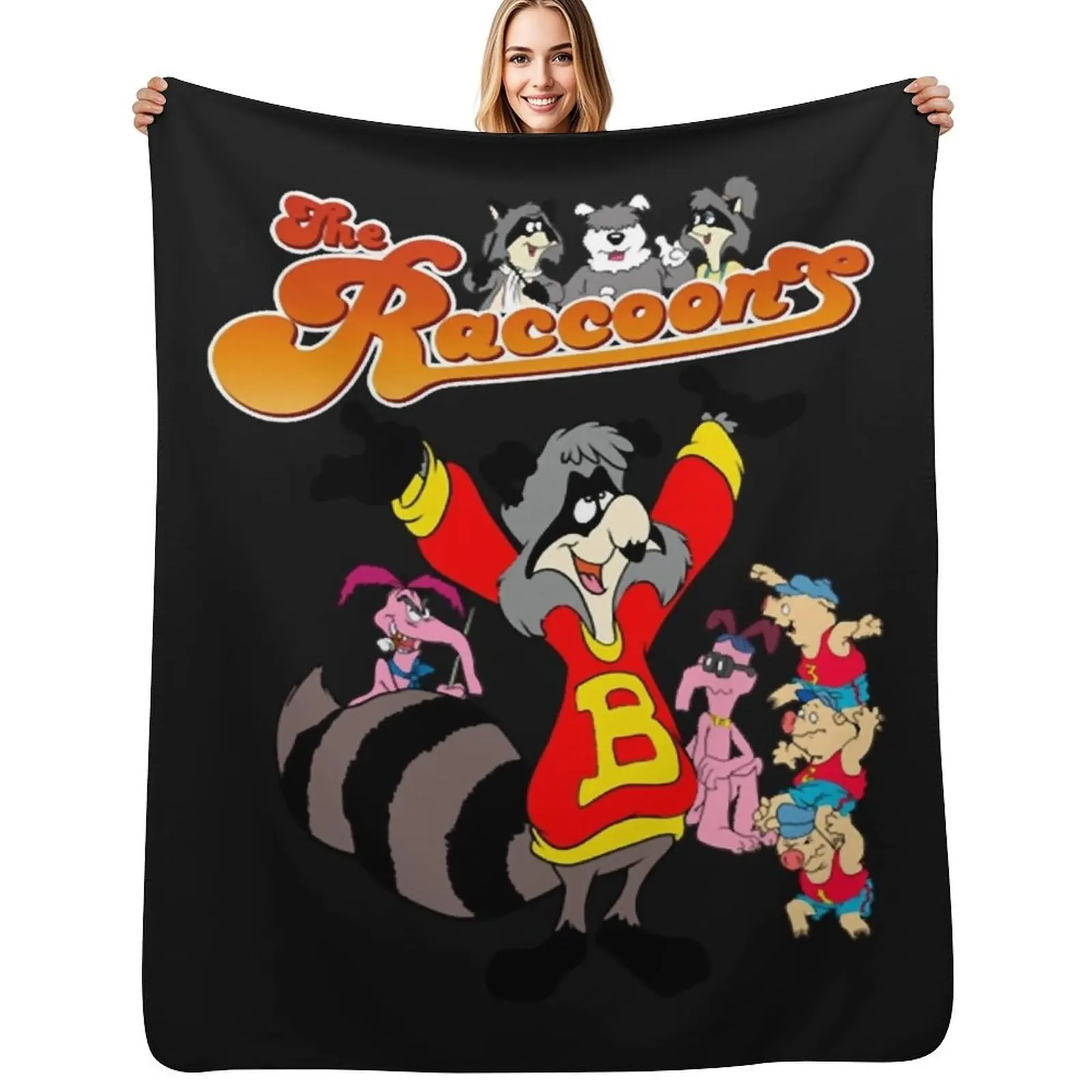 

The Raccoons Cartoon Essential T-Shirt Copy.png Throw Blanket Stylish Couch Blanket for Home Living Room