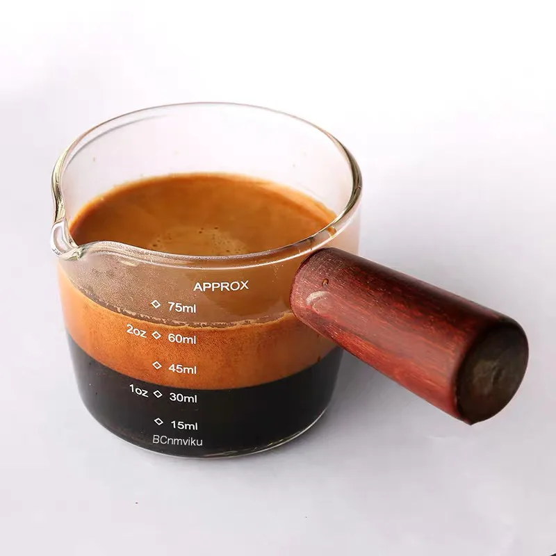 Cangkir Espresso Tahan Panas Gelas Menebal Gelas Kecil Cangkir Ons Gelas Ukur Gelas Terkonsentrasi Cangkir Espresso Kopi Ons