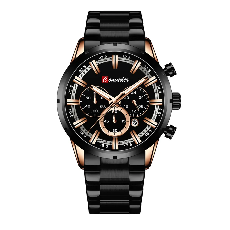 Butterfly Buckle Multifunctional Men's Watch