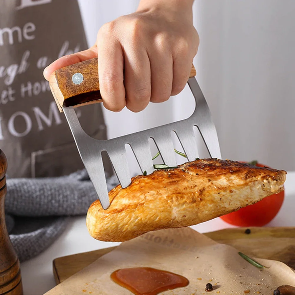 Extractor de cerdo fuerte, tenedor para barbacoa, garra de oso, cortador de frutas y verduras, herramientas de cocina, accesorios para barbacoa, trituradora de carne
