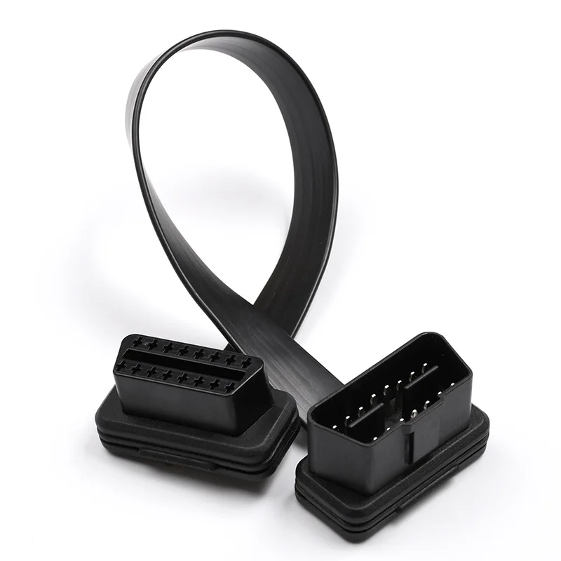 

16 Core OBD2 Extension Cable Male to Female Flat Wire Conversion Plug Play Signal for On-Board Computer Car Diagnostic Devices