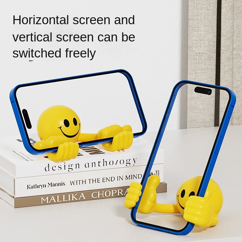 Cartoon Smiling Thumb Phone Stand Desktop Holder Grip Top Baseus Mobile Support for Car Phone Holder Magsafe Cellphone Grip New