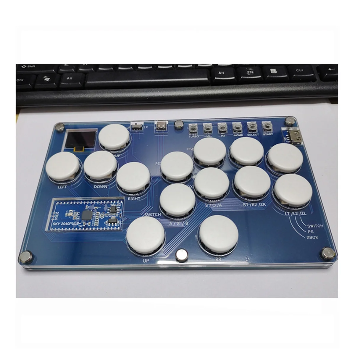 14Key Joystick Hitbox Keyboard Arcade Stick Controller for PS4/PS3/Switch/Steam Arcade Hitbox Controller Fight Sticks B