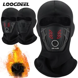 LOOGDEEL Winter Cycling Warmth Balaclava With Eyeglass Hole Outdoor Motorcycle Riding Bike Ski Cap Headwear Windproof Coldproof