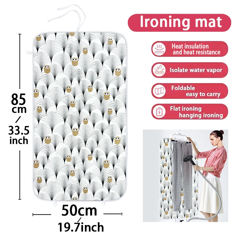 Portable Heat-Resistant Ironing Mat, Foldable Ironing Pad ,Travel Ironing Blanket,Space-Saving Design for Travel/Home Use, Fits