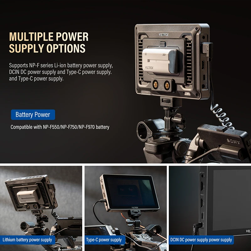 New Viltrox DC-L1/L2 7 Inch On Camera Field Monitor IPS 4K Touch Screen HDMI Profissional Camera Studio 3D LUT Director Monitor