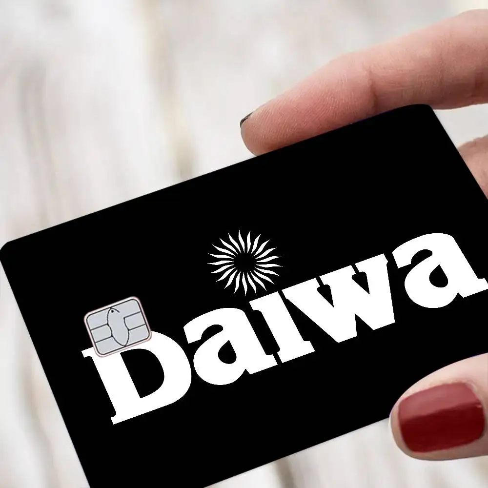 Classic Fishing Tackle Logo D-Daiwa Cartoon Credit Card Skin Stickers For Bank Card Bus Metro Card Sticker Waterproof Women Gift view 5