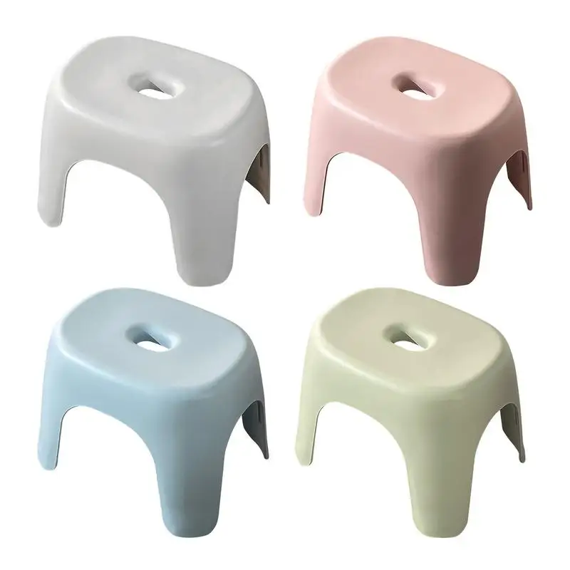 

Bath Footstool Non-Slip Step Stool Plastic Children Stool Stackable Changing Shoes Stool For OfficesKindergarten/Kitchen Bedroom