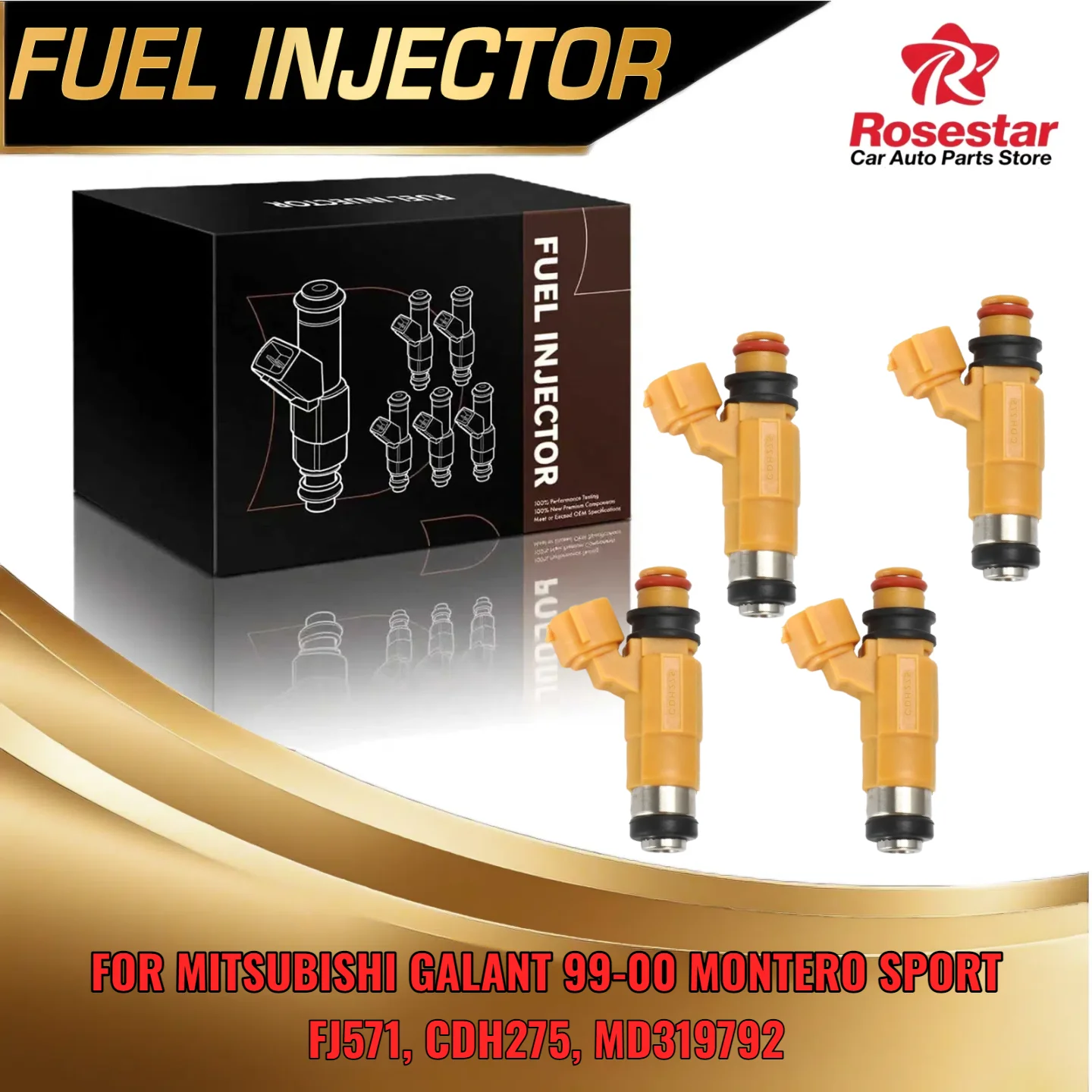 

4pcs New Auto Injectors For Mitsubishi Montero Sport 1997 1999 For Galant 1999 2000 MD319792