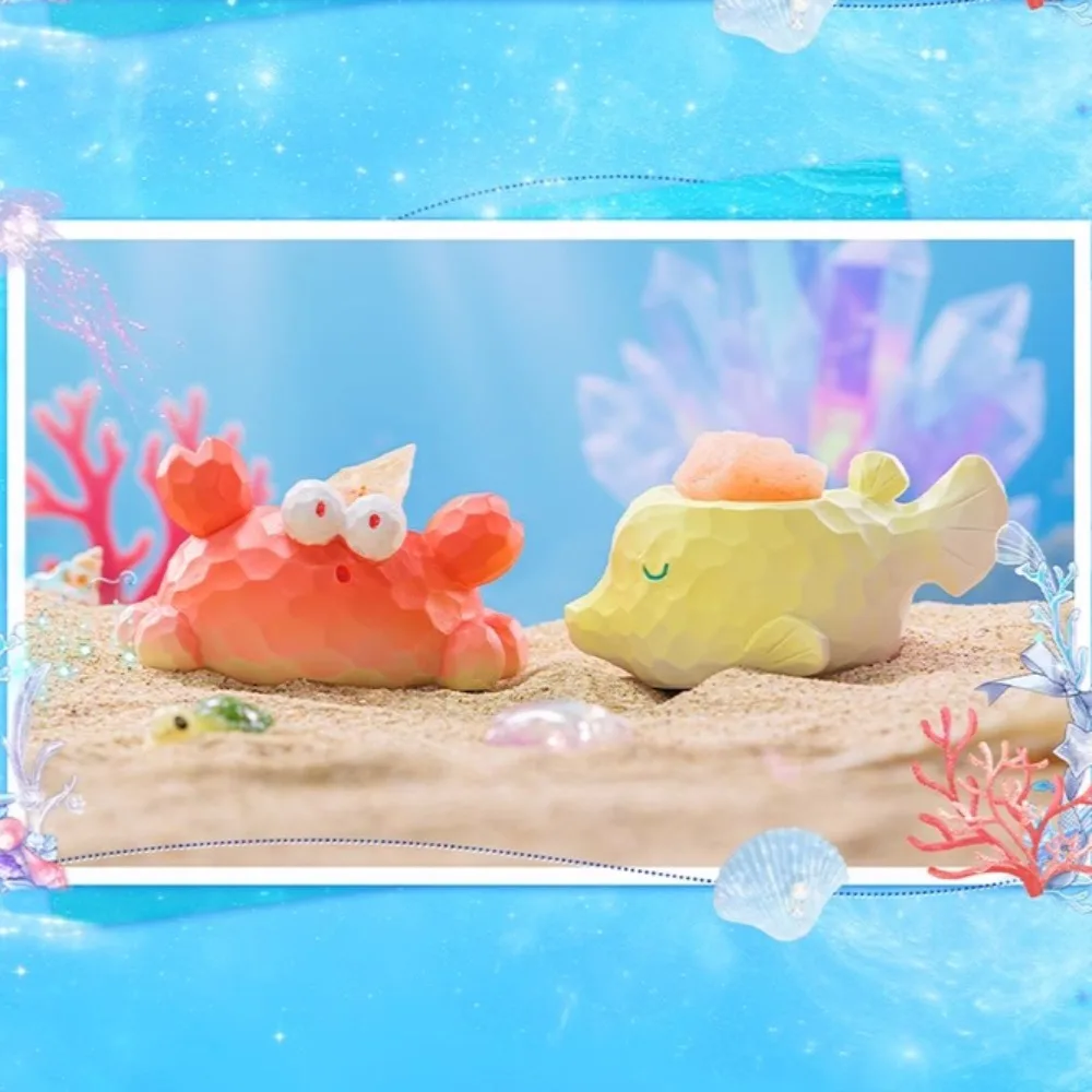 Blue Sea Crystal Spirit Series Crystal Mini Blind Box Car Desktop Decoration Decompression Mysterious Box Surprise Cartoon Gift