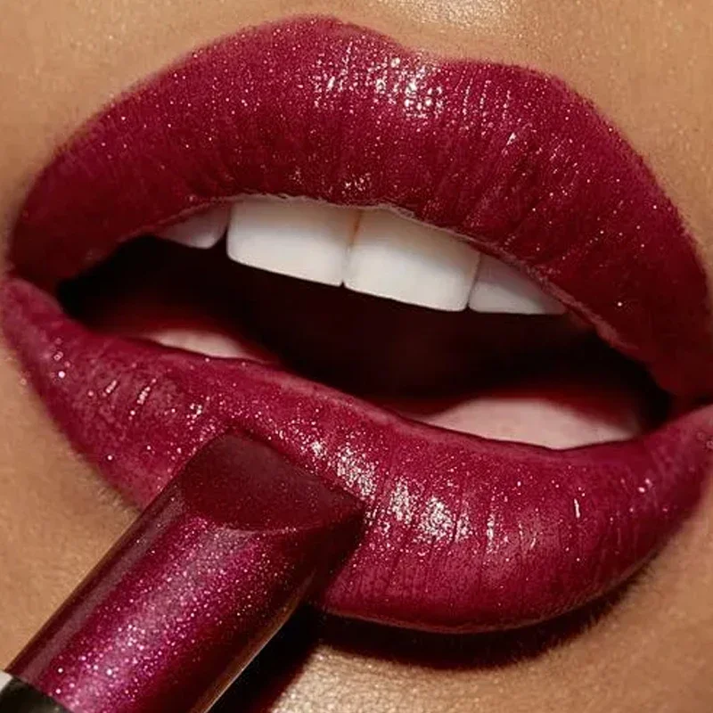 7 Colors Pearlescent Texture Lipstick Waterproof Long Lasting Matte Shimmer Lipgloss Light Luxury Makeup Cosmetic Lips Makeup