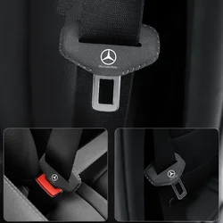 Fashion Suede Car Safety Seatbelt Buckle Anti-scratch Protector Cover For Mercedes Benz A C E S G Class GLC CLE CLA GLB GLS W177