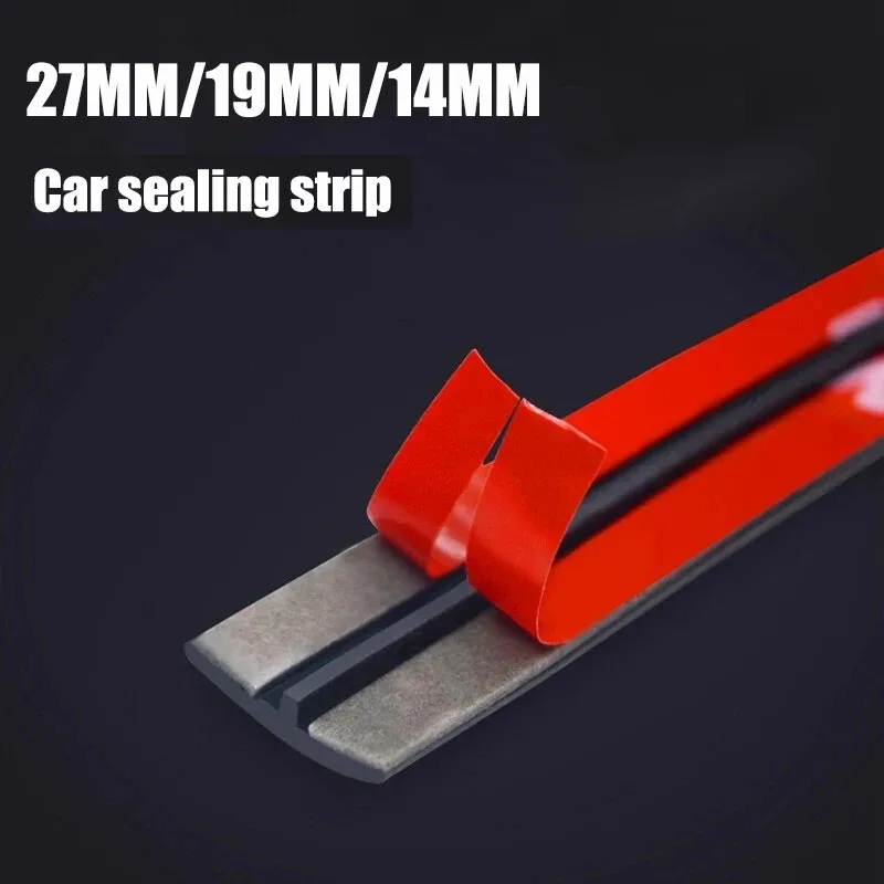 14/19/27mm Auto Roof Windshield Car Rubber Seal Edge Sealing Strips T shape Car Rubber Sealant Protector Seal Strip Window Seals