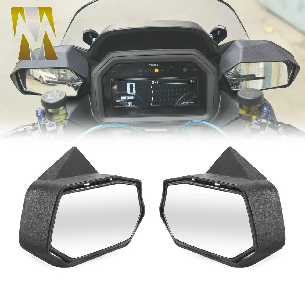 

Motorcycle Rear View Mirrors Integrated Convex Side Mirror Compatible with YAMAHA XMAX 300 2025 2026 Accessories