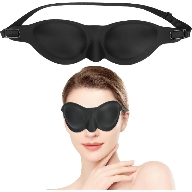 

NEW Soft Silicone Sleep Goggles, Eye Mask for Sleep (1 PCS) Burutta Moisture Chamber Glasses for Dry Eyes
