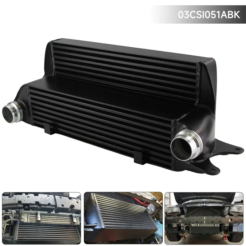 Tuning Intercooler For BMW 2004-2010 E60 E61 E63 E64 525d 530d 535d 635d  Black/Silver