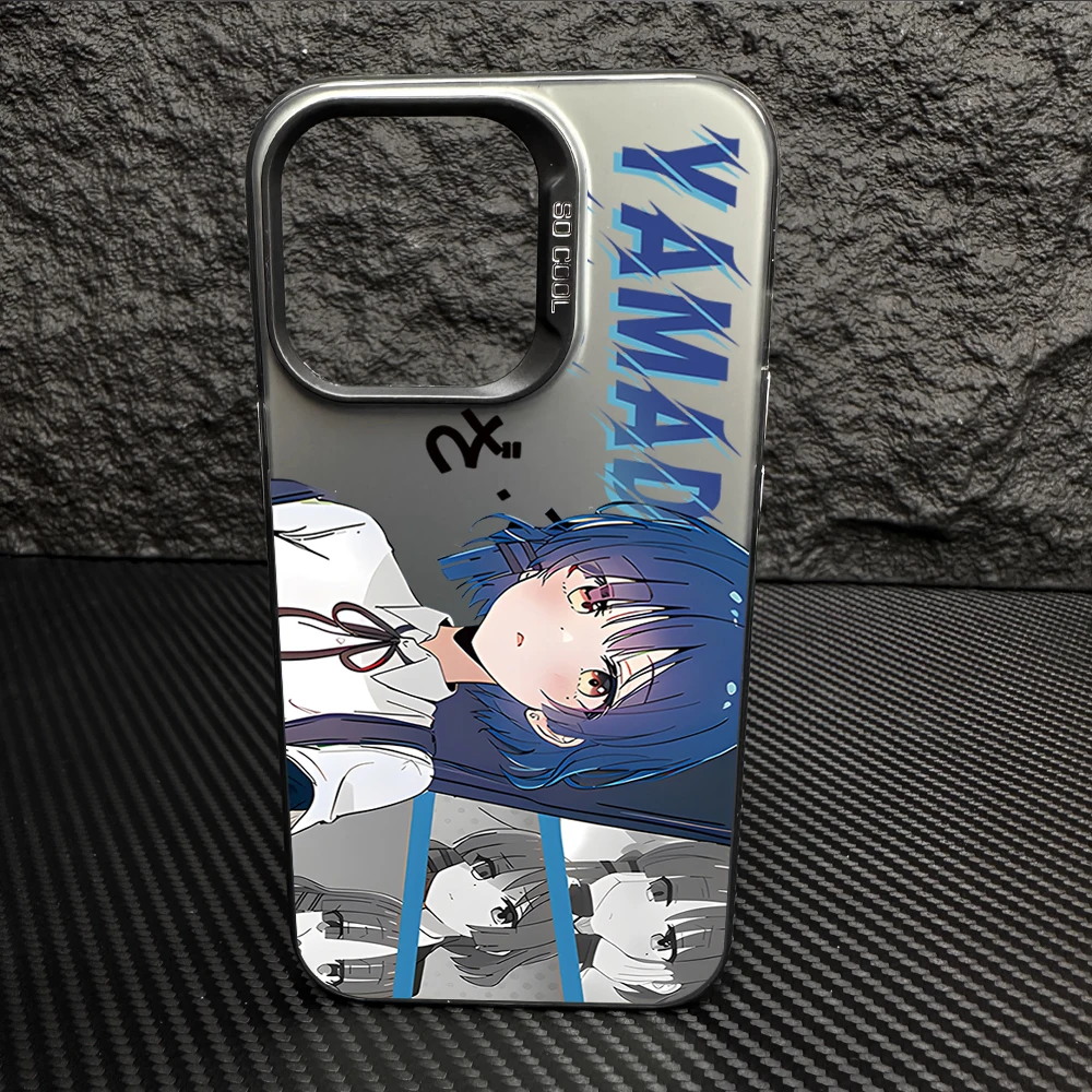 Anime B-Bocchi T-The R-Rock IMD Colorful Phone Case Silver Cover Suitable for iPhone 12 11 13 14 15 16 Max Pro Plus