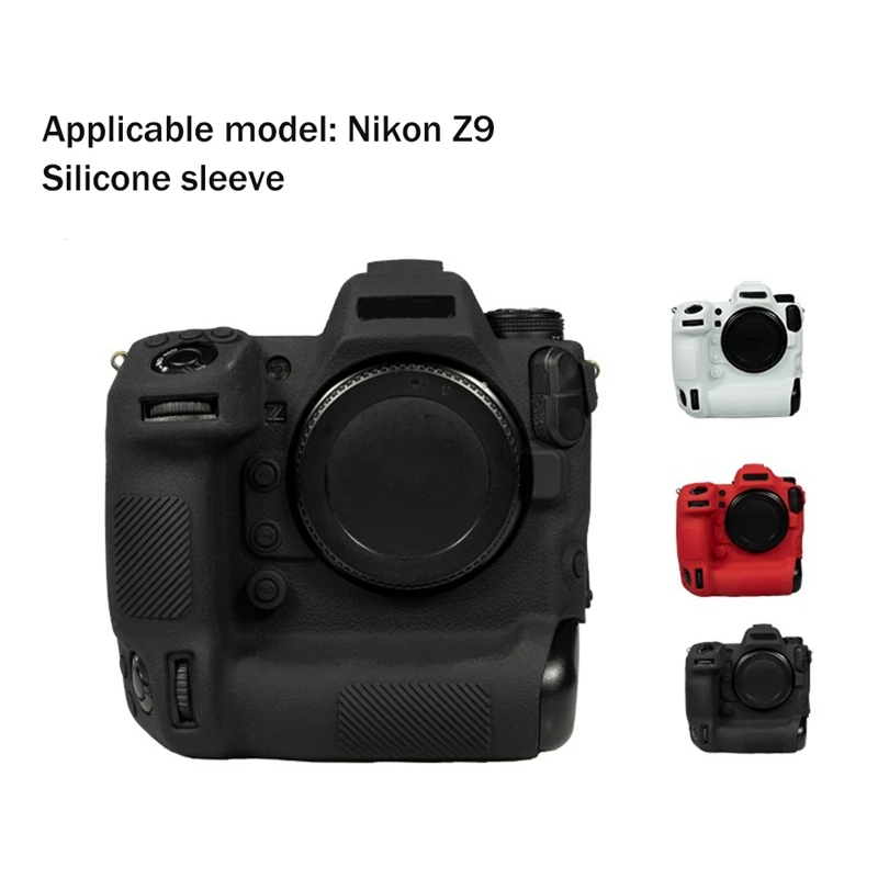 New Camera Protective Case Lychee Texture Silicone Protective Case Suitable For Nikon Z9 Mirrorless Camera