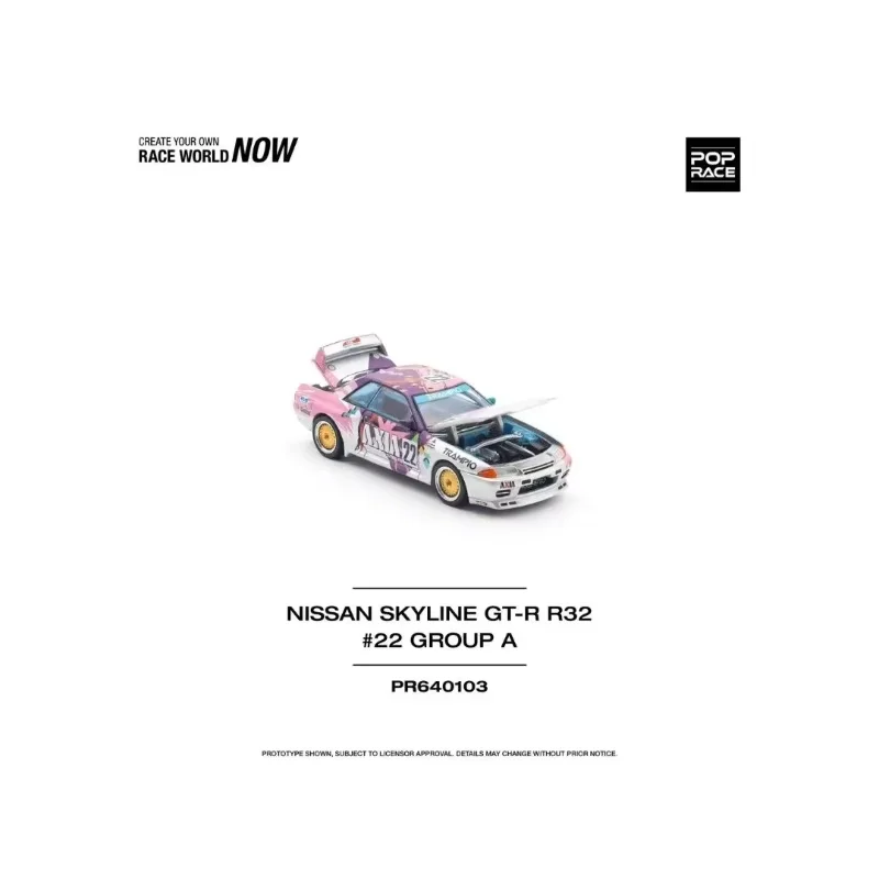 

Xcartoys POP RACE 1:64 Nissan Skyline Gt-R R32 Axia #22 Alloy Miniature Diecast Model Nissan Sports Bnr32 1990 S23-05 Toys
