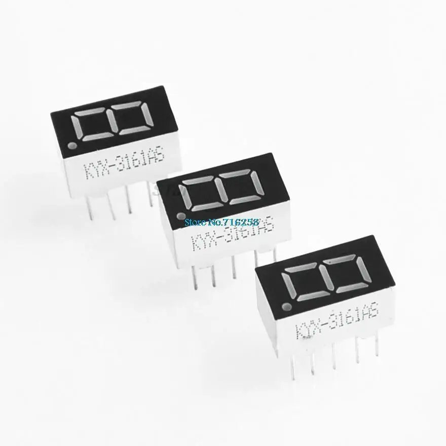 20 Stück LD-3161AS 1 Ziffer 0,36 Zoll ROT 7 SEGMENT LED-ANZEIGE GEMEINSAME KATHODE – Detail 1