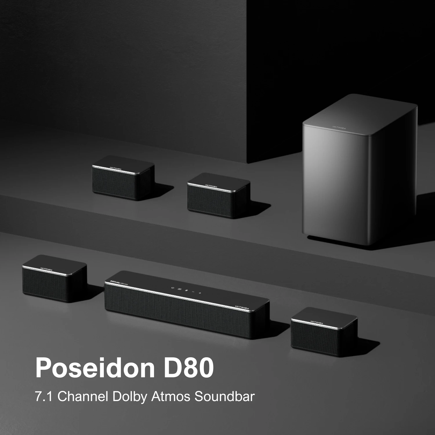

ULTIMEA 7.1 Surround Sound System for TV with Dolby Atmos, 460W Sound Bar for TV with 6.5" Subwoofer, APP Control