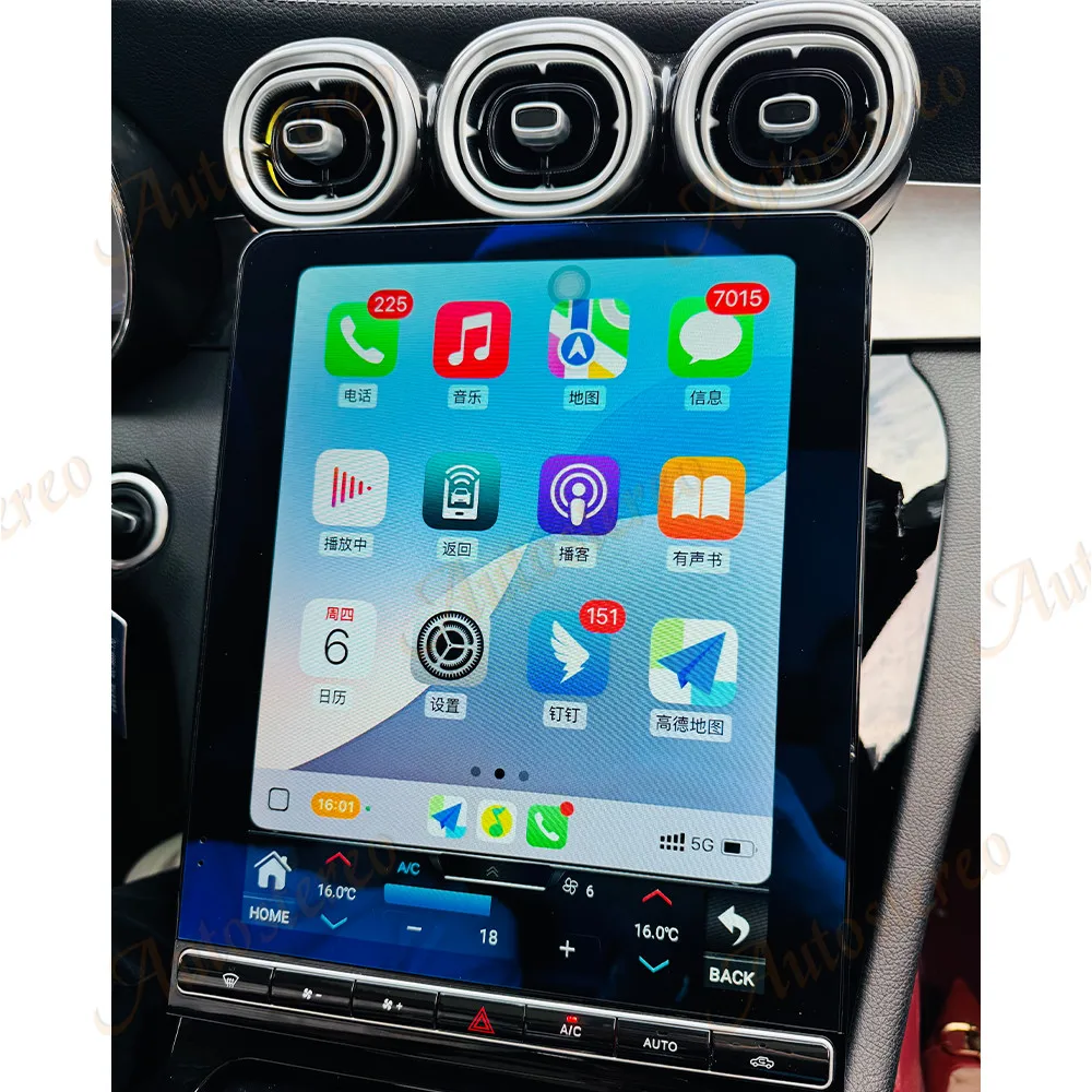 12.1 inch Android For Mercedes Benz C Class W205 GLC X253 2015-2022 NTG5 5.5 6.0 Car GPS Navigation Multimedia Player