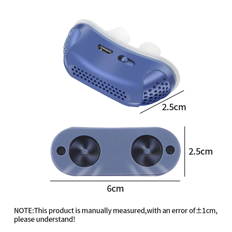 جهاز كهربائي صغير لمكافحة الشخير ذكي EMS نبض الصوت قابلة للشحن توقف التنفس أثناء النوم وقف الشخير المعونة Insonia النوم الرجال النساء
