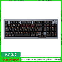 James Donkey R2 2.0 Customized Aluminum alloy mechanical gaming keyboard Triple-Mode Wireless 98keys Gasket RGB laptop Gift