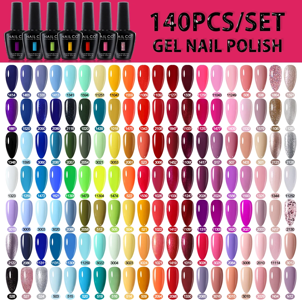 NAILCO-esmalte de uñas en Gel de Color, 15ml, barnices híbridos para manicura, Gel de uñas UV y LED, capa superior semipermanente de laca Gellak