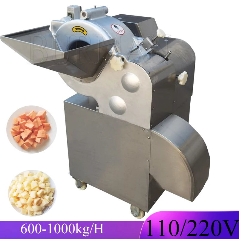 Commercial Fruit Vegetable Dicer Carrot Onion Kiwi Fruit Apple Mango  Dicer Machine Industrial  Cutting Machine