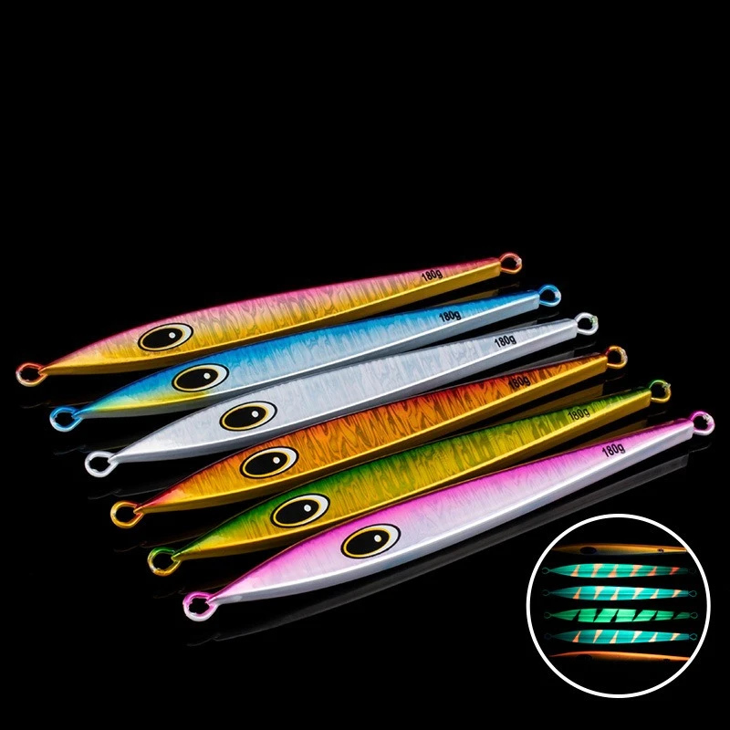 

Large Vertical Metal Jigs 150g 180g 200g 250g 300g 400g Artificial Tackle Jig Long Casting Lure Bait for Tuna for Sea Fishing