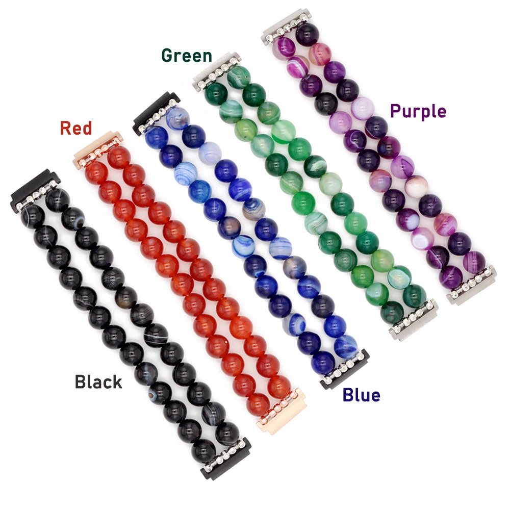 Watch Band for Samsung Galaxy Watch 4 40mm 44mm / Watch 5 / Active 2 / Galaxy Watch 3 41mm 20mm Replacement Cute Bracelet Beaded