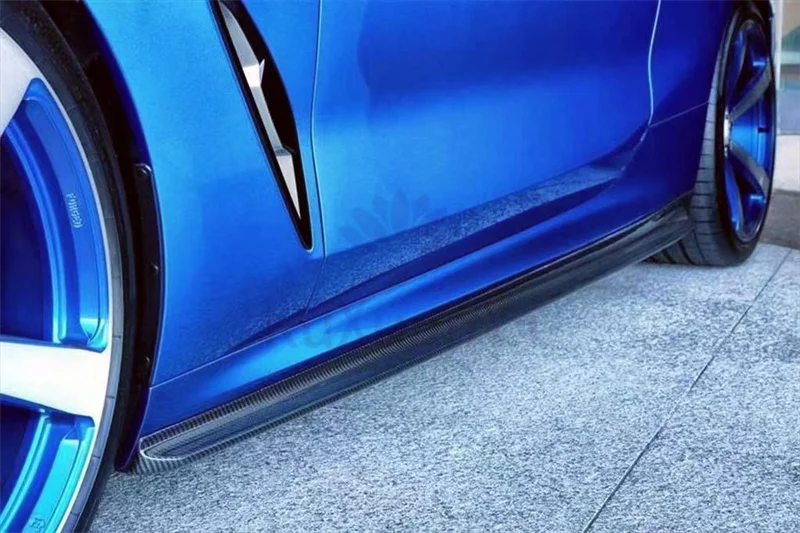 3D style carbon fiber side skirt spoiler body kit is applicable to B 8 series G15 G16 2019 UP