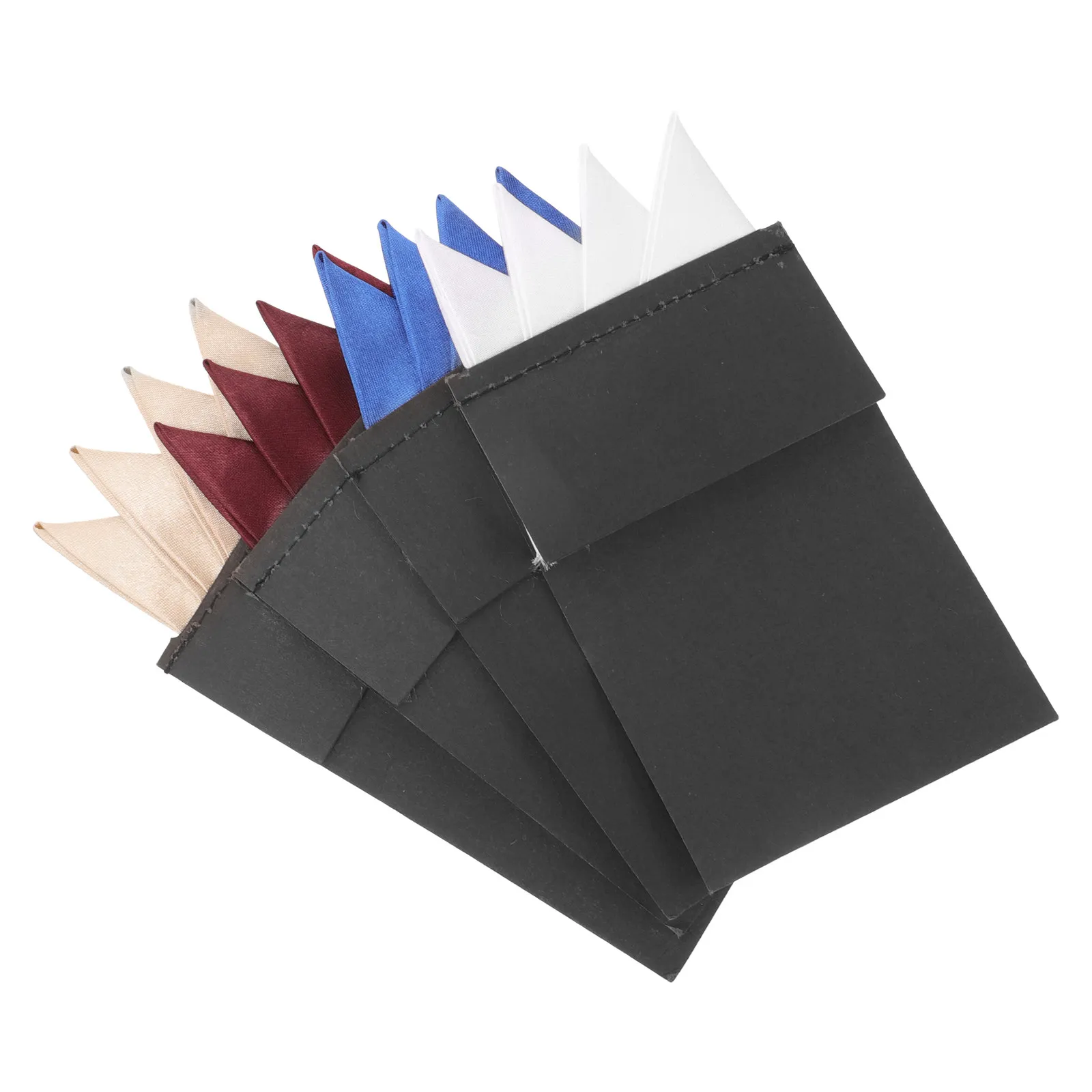 

Набор из 4 мужских карманных платков из волокна, предварительно сложенные, декоративные аксессуары для костюма для свадеб, вечеринок, деловых мероприятий и официальных встреч