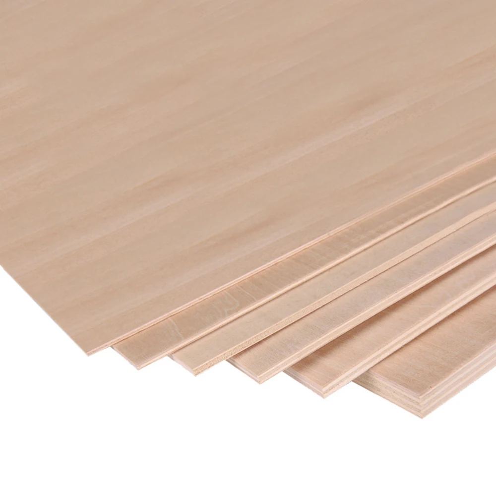 5PCS 21x30cm Basswood Plywood Plank DIY Wood Aviation Model Layer Board Basswood Handmade Materials