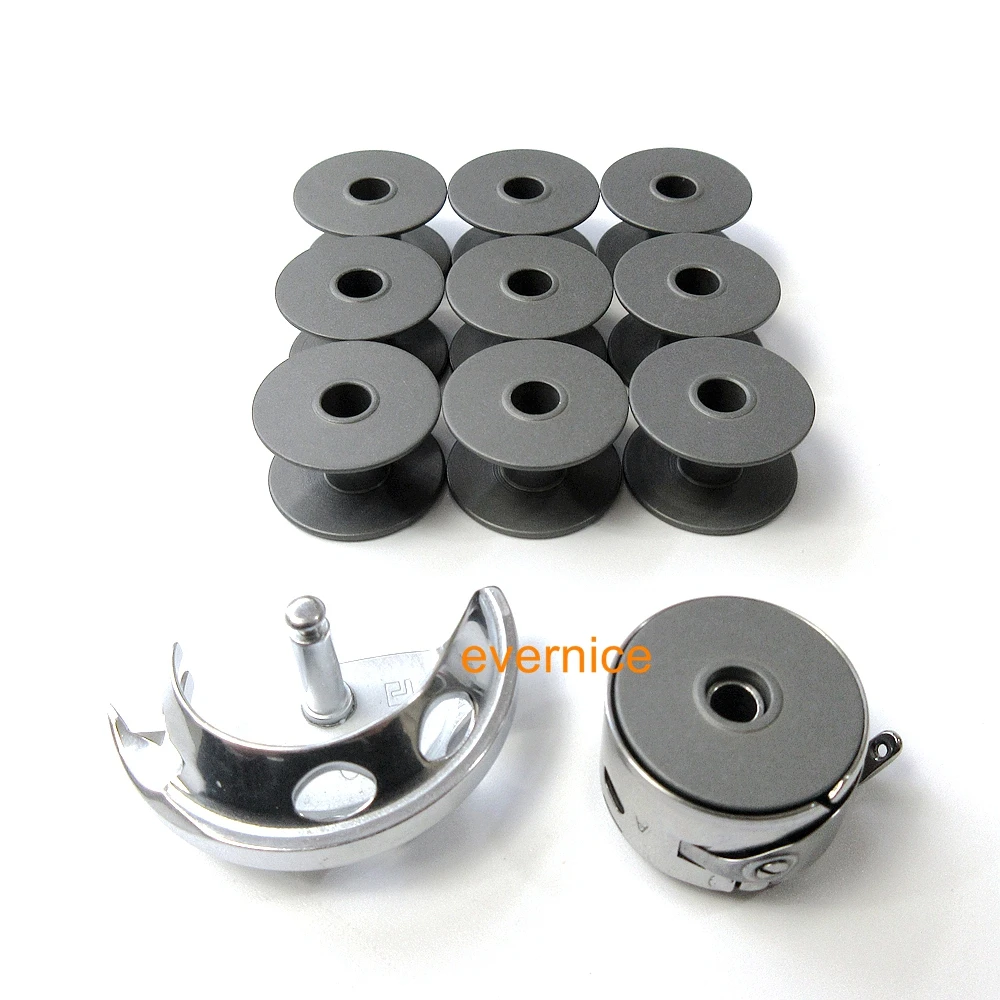 Shuttle Hook & Bobbin Case & 10 Bobbins for JUKI AMS-210D AMS-215D AMS-221D MOL-254