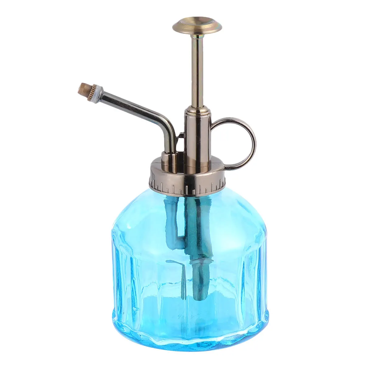 1 قطعة ضغط اليد الزجاج سقي غلاية خمر سعة كبيرة شفافة الجسم طويل الفم داخلي في الهواء الطلق زهرة عصارية #4