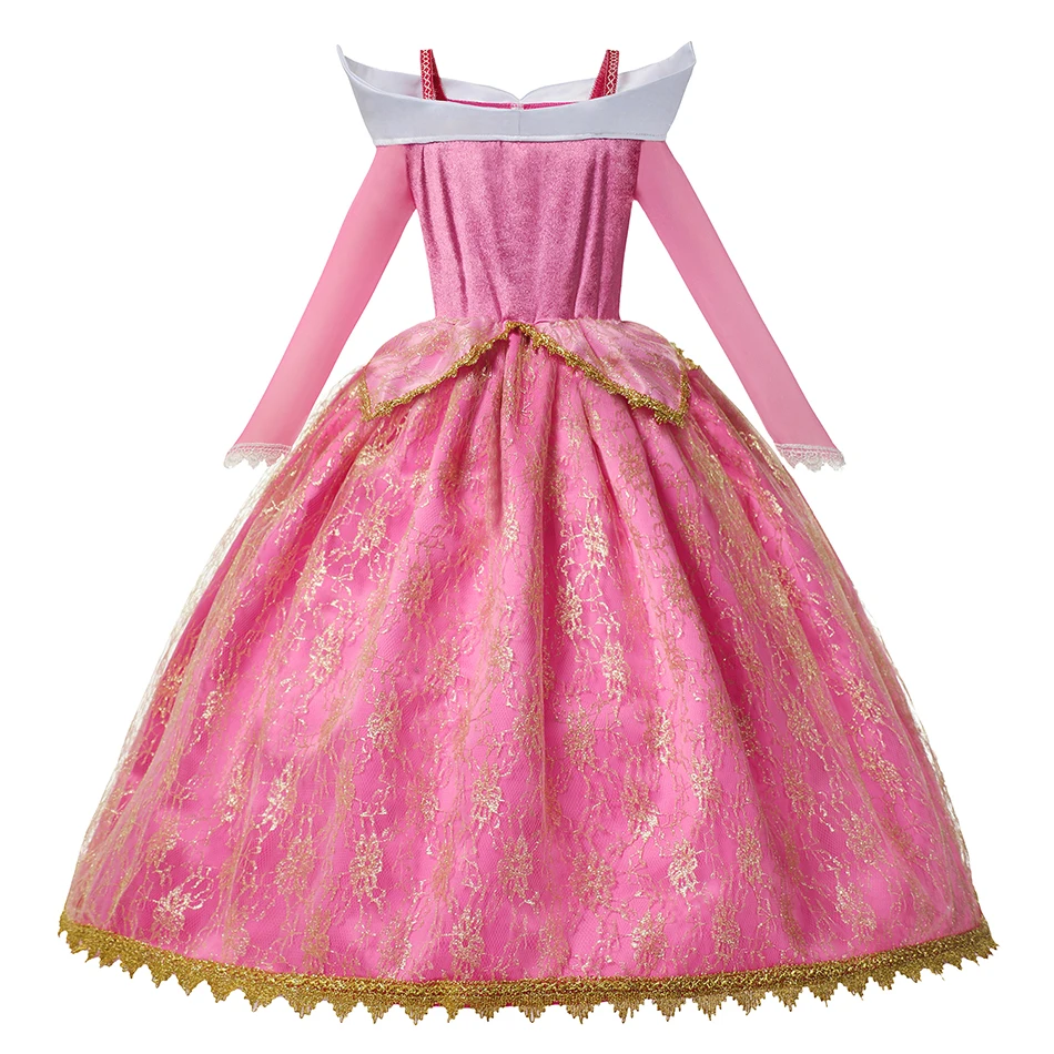 2025 nueva Bella Durmiente vestido de princesa Aurora de Disney vestido de princesa para fiesta de carnaval vestido de actuación de baile de princesa Aurora