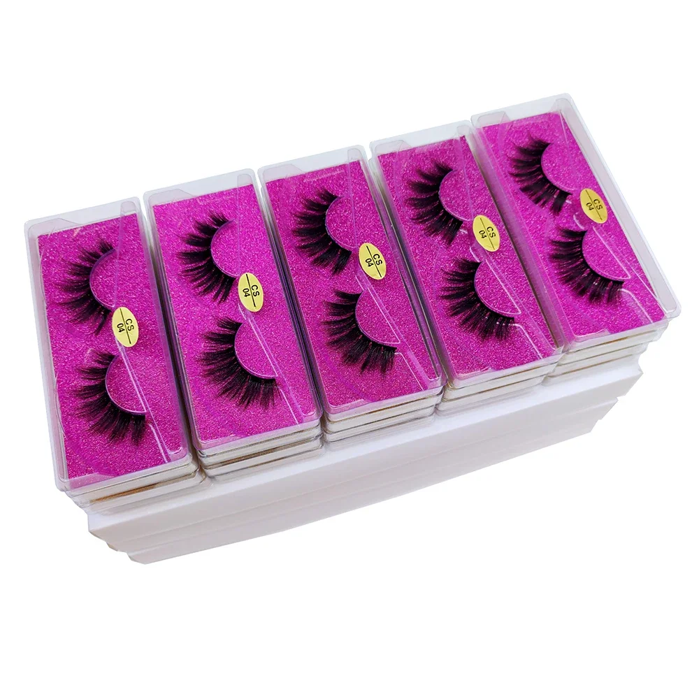 10 pares de pestañas postizas al por mayor 3D pestañas postizas naturales esponjosas maquillaje grueso a granel