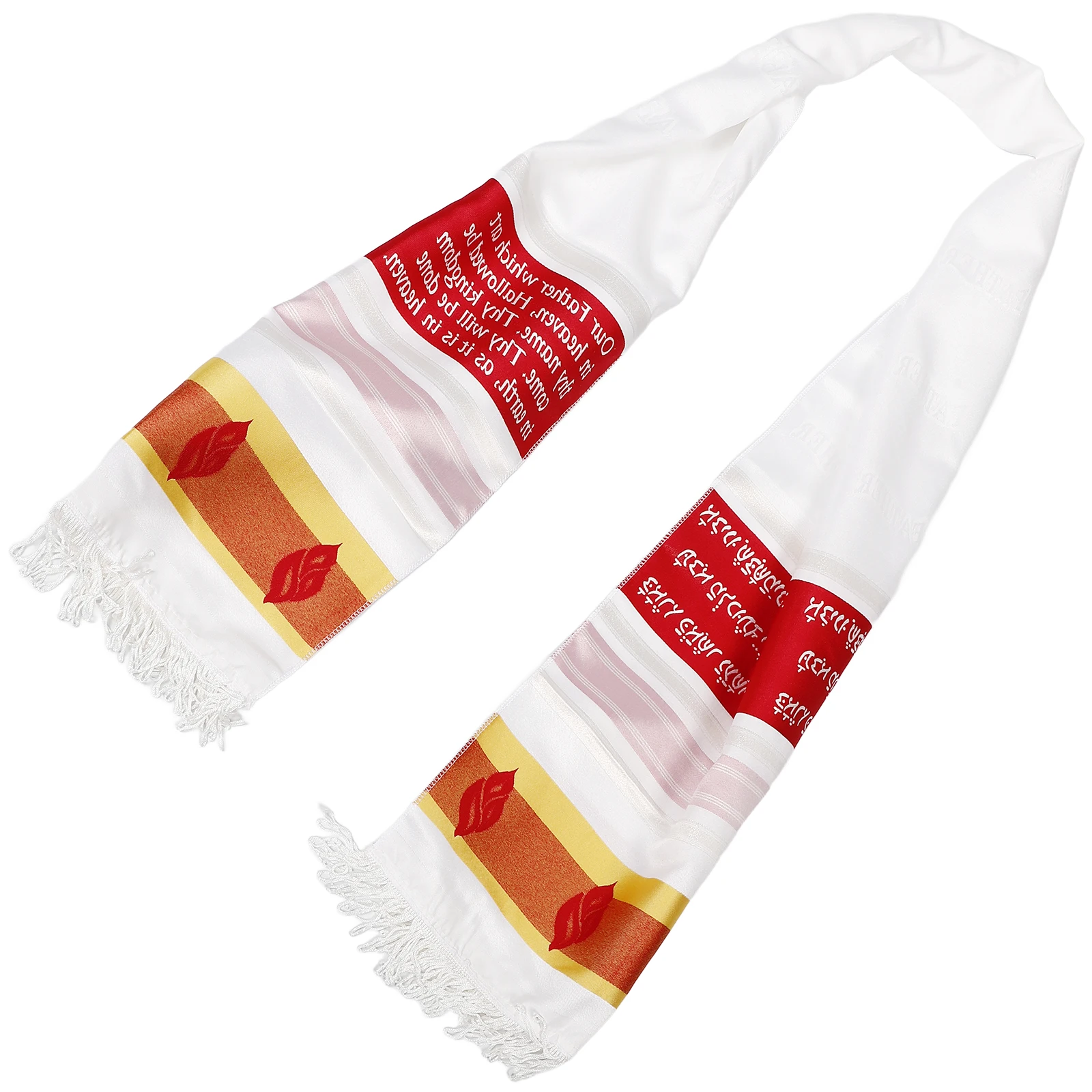 

Large Size Prayer Shawl for Women Men Exquisite Trim Religious Ceremonies Daily Wear Christian Scarf Shawl Prayer Shawls