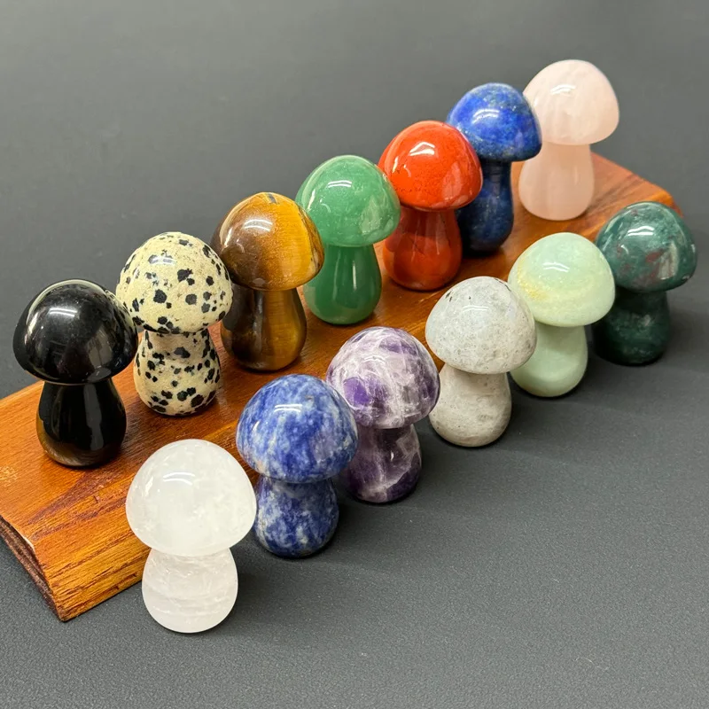 

5 шт. 35 мм натуральный хрустальный камень гриб зачарованный лес микро пейзажный декор для садов террариумы украшения для аквариума