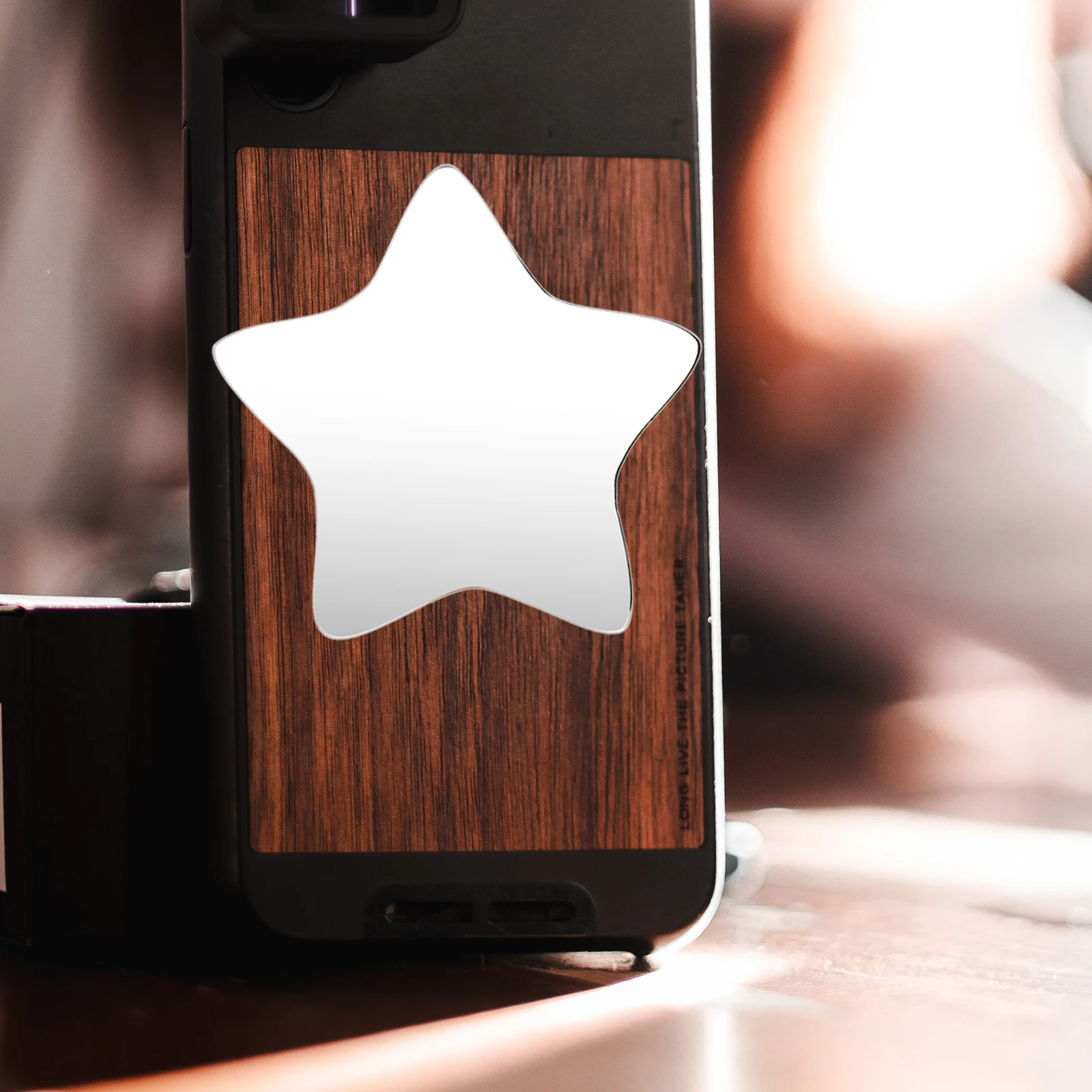 5 pçs espelho de telefone adesivo auto adesivo mini redondo portátil espelho de maquiagem para smartphone caso viagem trabalho uso para caso de telefone