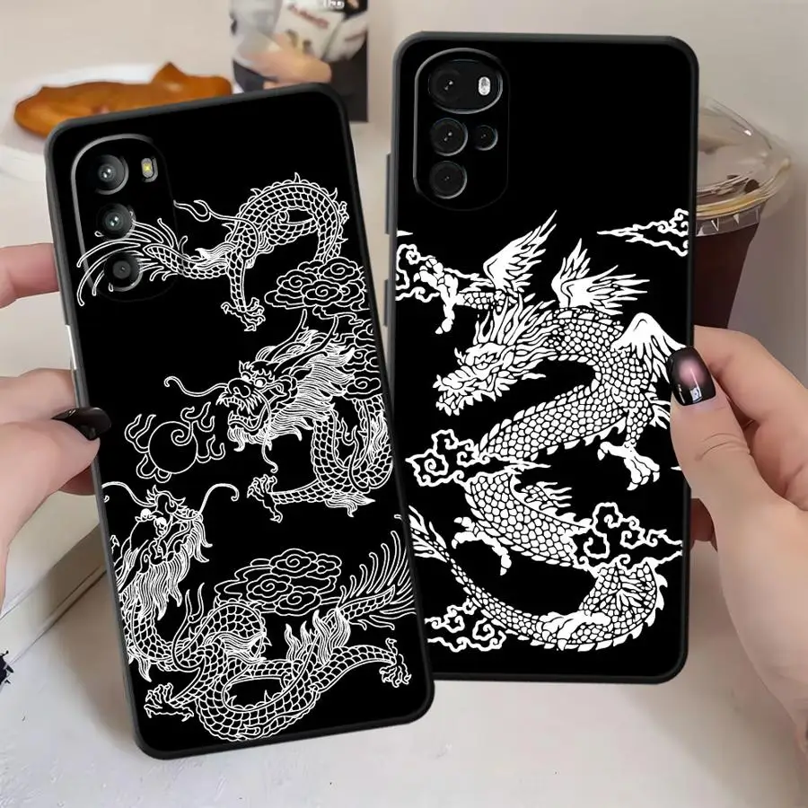 Cool Chinese Dragon Soft Back Phone Cover Case for Moto S30 Pro X30 Pro Edge 20 30 view 6